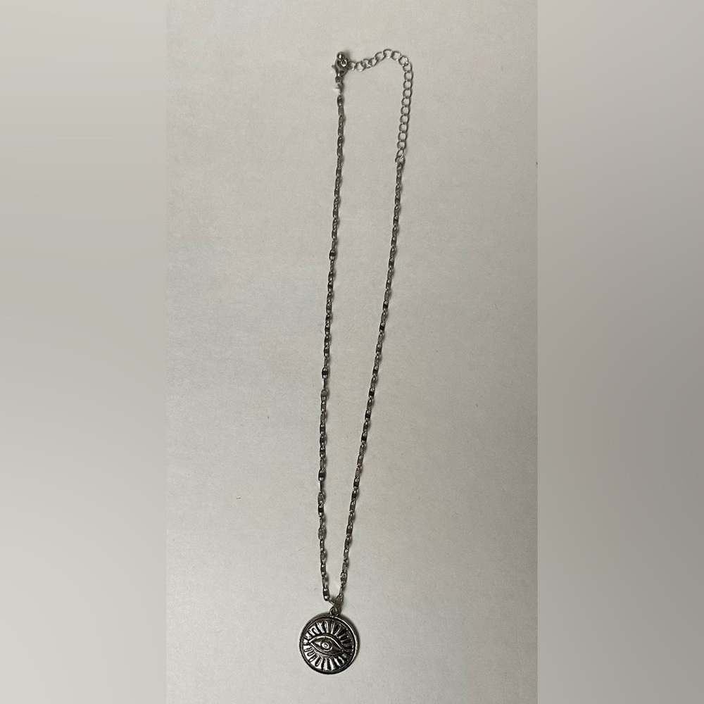 Silver Evil Eye Necklace